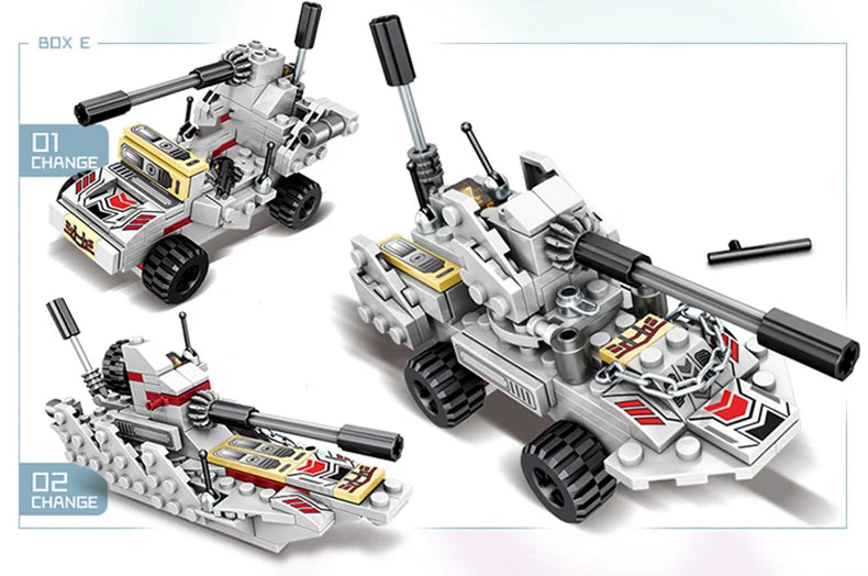 ToylinX 1068PCS Carrier Building Blocks Set, Military Battleship Model Toy Kit with Armored Tank Fighter Halloween Christmas