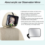 EAFC Adjustable Wide Car Rear Seat Mirror Baby/Child Seat Car Safety Mirror Monitor Square Safety Car Baby Mirror Car Interior