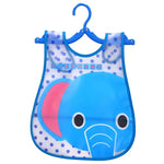 Adjustable Baby Bibs EVA Plastic Waterproof Lunch Feeding Bibs Baby Cartoon Feeding Cloth Children Baby Apron