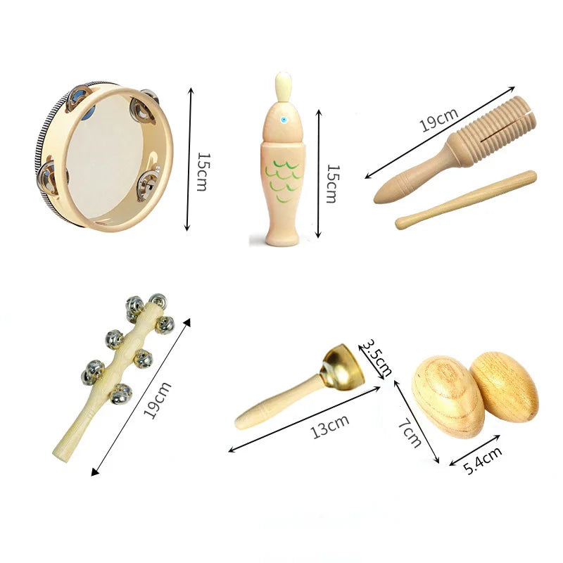 Musical Instruments For Baby 1 2 3 Years Montessori Baby Wooden Toys Child Game Interactive Music Toys Educational Toys For Baby