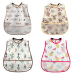 2023New Cartoon Pattern EVA Waterproof Pocket Lunch Feeding Bibs Adjustable Baby Bibs Cute Children Baby Apron Kids Burp Cloths