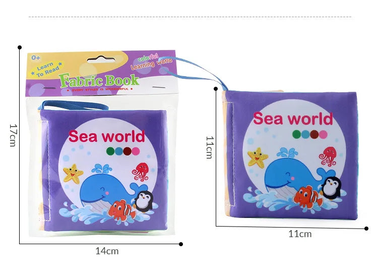 0-24 Monthes Soft Baby Cloth Books Fruits Vegetable Animals Cognitive Puzzle Infant Kids Early Learning Educational Fabric Toys