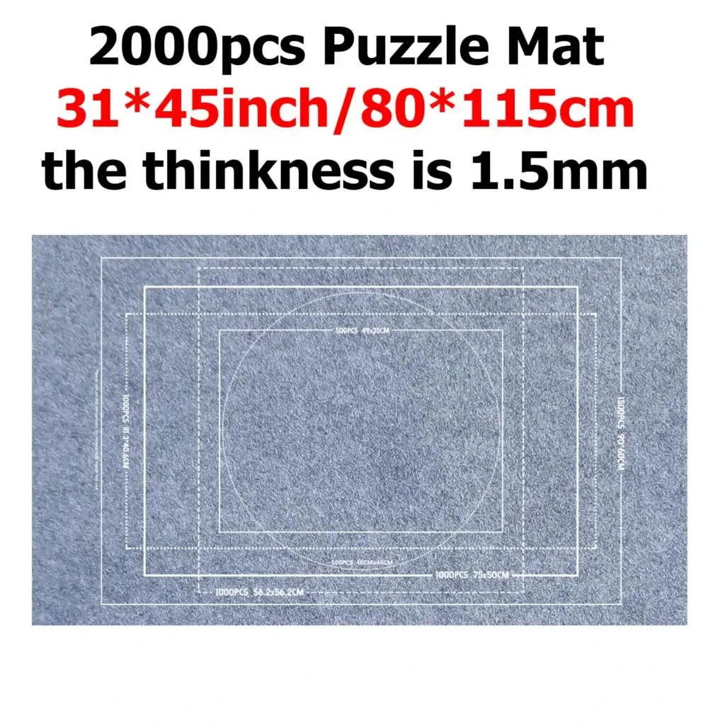 Puzzle Storage Blanket Children Puzzle Toys Multiple Specifications with Bag Portable Parent-child Early Education Gifts TMZ
