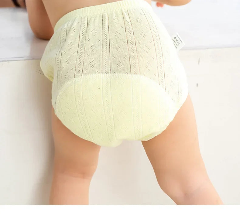 3pcs/lot Newborn Training Pants Cotton Thin Summer Baby Shorts Washable Boy Girls Cloth Diapers Reusable Nappies Infant Panties