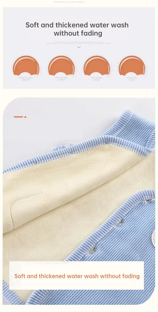 Kids Clothes Waistcoat Children's Vest  Boy Girl Thicken Velvet lining Keep Warm Jackets Vest Children's Clothing  Autumn Winter