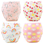 4PCS Baby Waterproof Diapers Pee Shorts Underwears Reusable Soft Ecological Cotton Toddler Potty Training Pants For Boys Girls