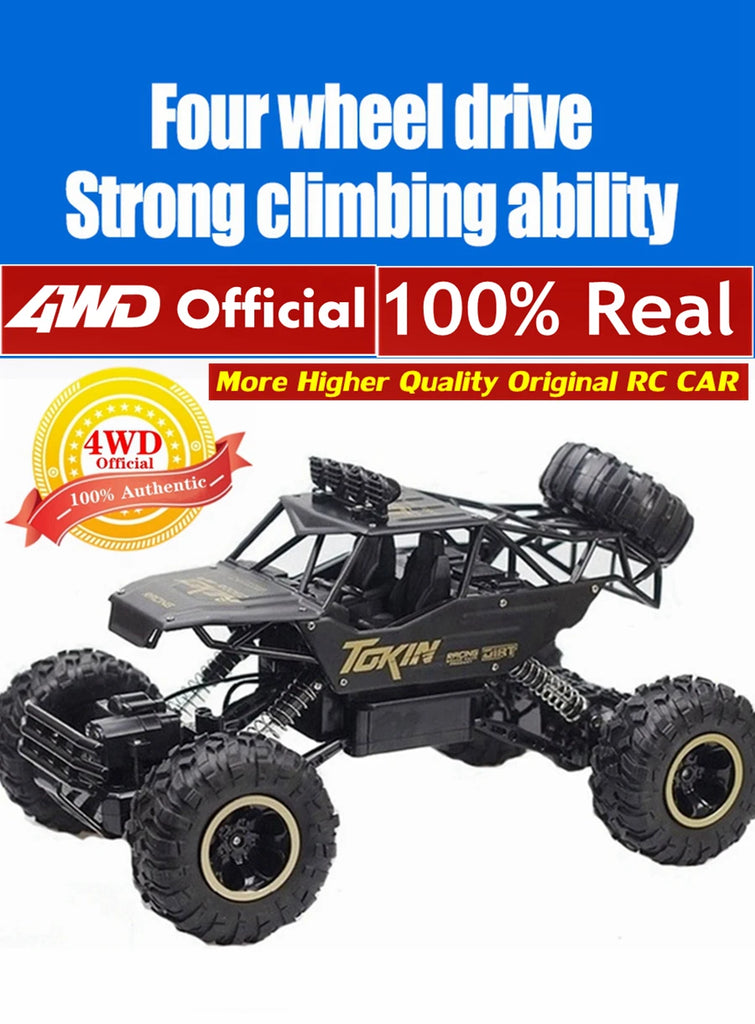 4WD RC Car Off Road 4x4 Remote Control Cars Radio Buggy Truck Racing Drift with Led Lights Toys Gift for Boys Girls Children Kid