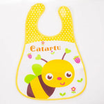Adjustable Baby Bibs EVA Plastic Waterproof Lunch Feeding Bibs Baby Cartoon Feeding Cloth Children Baby Apron