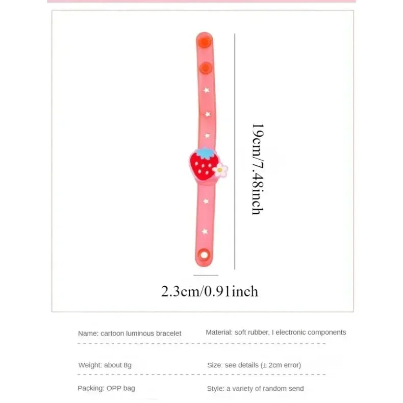 Halloween Decoration Cartoon Sparkling Bracelet Sparkling Small Toys Children's Halloween Party Shining Props in The Dark