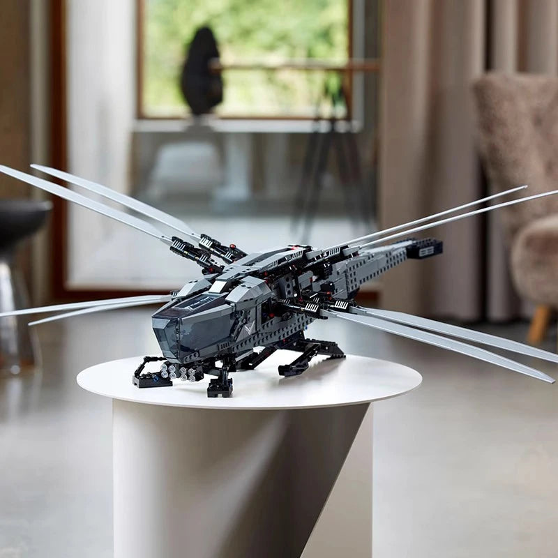 1369PCS Ideas Dune Atreides Royal Ornithopter Helicopter Building Blocks 10327 Construction Bricks Set Toy For Children Kids