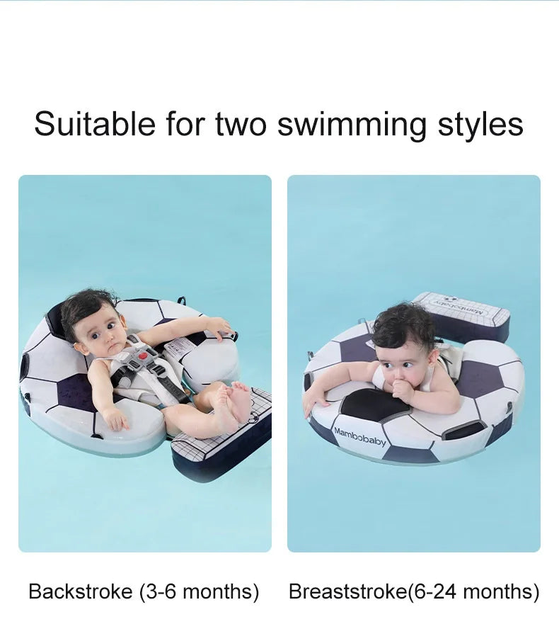 Non-Inflatable Floats Toys Newest Baby Float with Sun Canopy Safety Swim Tranier Solid Toddler Pool float for Age 3-24 Months