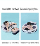 Non-Inflatable Floats Toys Newest Baby Float with Sun Canopy Safety Swim Tranier Solid Toddler Pool float for Age 3-24 Months