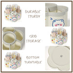 Desktop Rotating Stationery Pen Holder Large Capacity Storage Box Multifunctional Organizer Suitable for Cute Children Girls