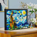 1731pcs Creative 3D Oil Painting Building Blocks Set Famous Art Photo Frame DIY Home Decorations Adult Assembled Toys Kids Gifts