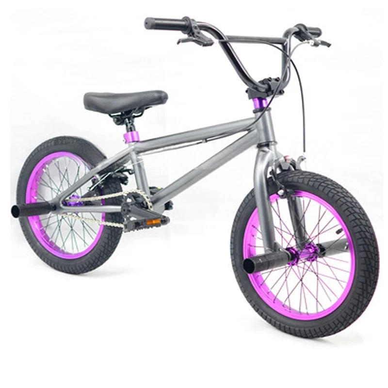 For BMX Bike for Boys and Girls, Children's Fancy Show Street Bike, Stunt Bike, 6-8 Years Old Pedal Bike, 16/18 Inch