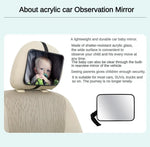 EAFC Adjustable Wide Car Rear Seat Mirror Baby/Child Seat Car Safety Mirror Monitor Square Safety Car Baby Mirror Car Interior