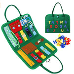 WonderPlay™ Travel Busy Board – Montessori Sensory Toy for Toddlers