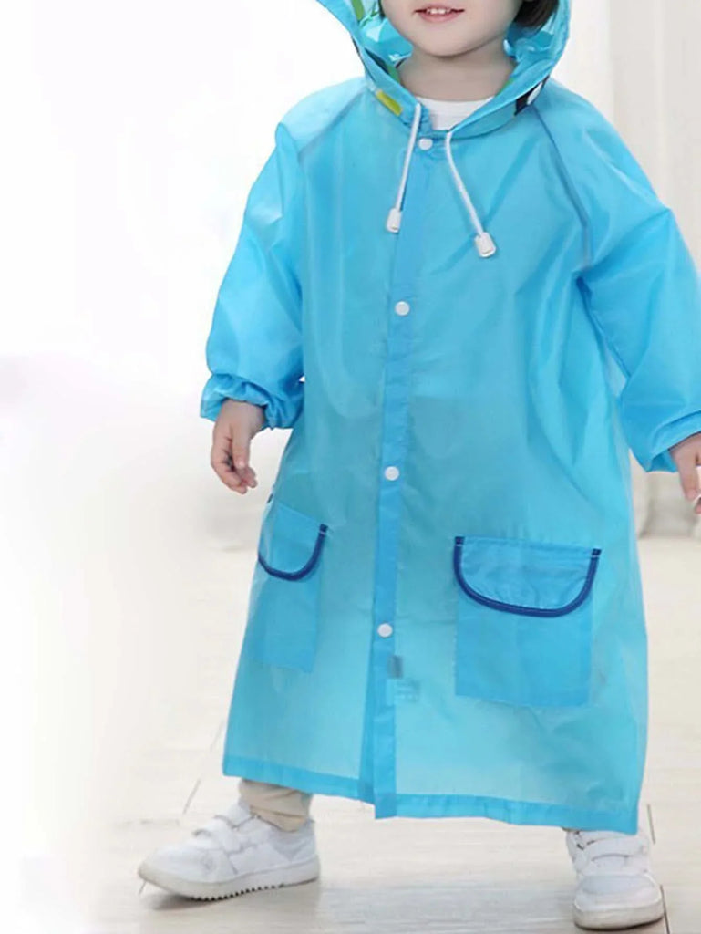 One-piece Raincoat Cartoon Animal Children Outdoor Waterproof Rain Coat Clothes Baby Boys Girls Jacket Coat Rainwear Rainsuit