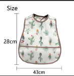 2023New Cartoon Pattern EVA Waterproof Pocket Lunch Feeding Bibs Adjustable Baby Bibs Cute Children Baby Apron Kids Burp Cloths