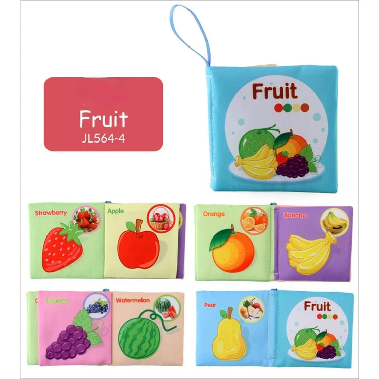 0-24 Monthes Soft Baby Cloth Books Fruits Vegetable Animals Cognitive Puzzle Infant Kids Early Learning Educational Fabric Toys