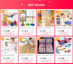 22PCS Clear Spirograph Drawing Toy Set DIY Creative Design Geometric Drawing Interlocking Gears Wheels Ruler Kids Art Craft  Toy