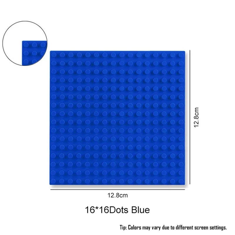16*32 Dots Classic Base Plates Blocks DIY Small Size City Road Bricks Baseplates Construction Building Toys For Kids Toy Gifts
