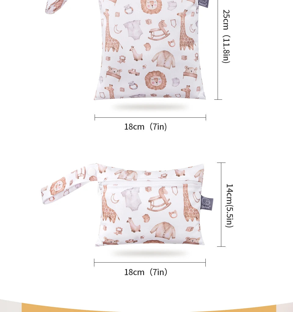 Elinfant 3PCS Travel Wash Cosmetic Bag Waterproof Diaper Bag Portable Storage Bag