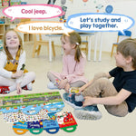 Kids Reusable Sticker Book Multiple Scenarios Cartoon DIY Puzzle Educational Cognition Learning Toys for Child Age 2-4 Gift 2025