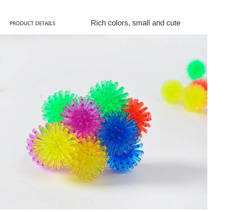 10/20pcs Pet Cat Cute and Funny Cat Toy Bouncy Ball Toy Ball Creative Colorful Interactive Cat Soft Tip Chew Toy Cat Accessories