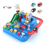 Car Train Track Sets Racing Rail Model Educational Toys Children Adventure Game Mechanical Interactive Animals Space Rocket Toy