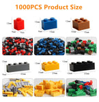 1000 DIY creative building blocks bulk set Urban Classic building blocks Assembled birthday gift children's educational toys