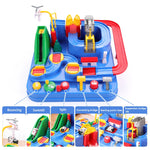 Car Train Track Sets Racing Rail Model Educational Toys Children Adventure Game Mechanical Interactive Animals Space Rocket Toy