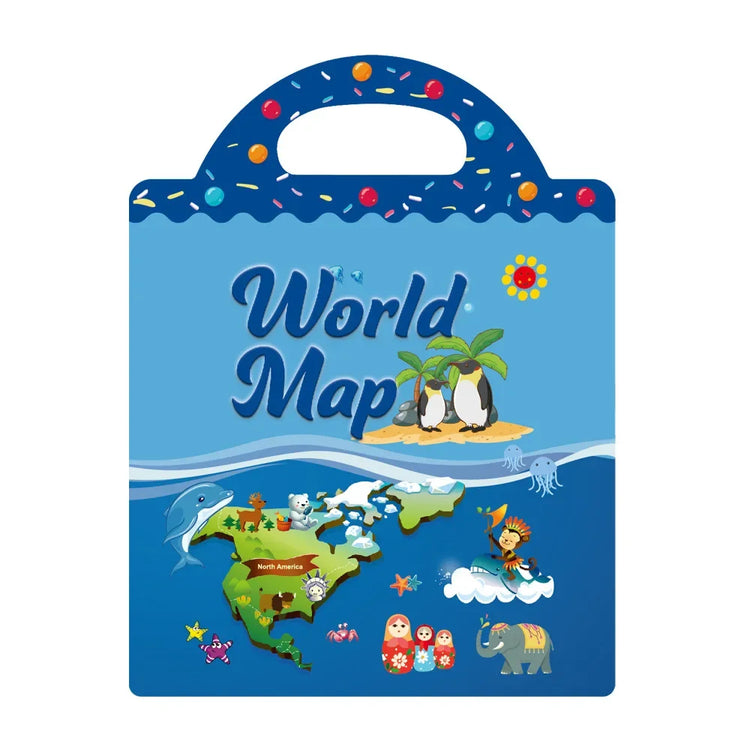 Kids Reusable Sticker Book Multiple Scenarios Cartoon DIY Puzzle Educational Cognition Learning Toys for Child Age 2-4 Gift 2025