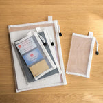 3pcs Toy storage bag 1pc building block puzzle sub-package bag children small particle zipper transparent finishing storage box
