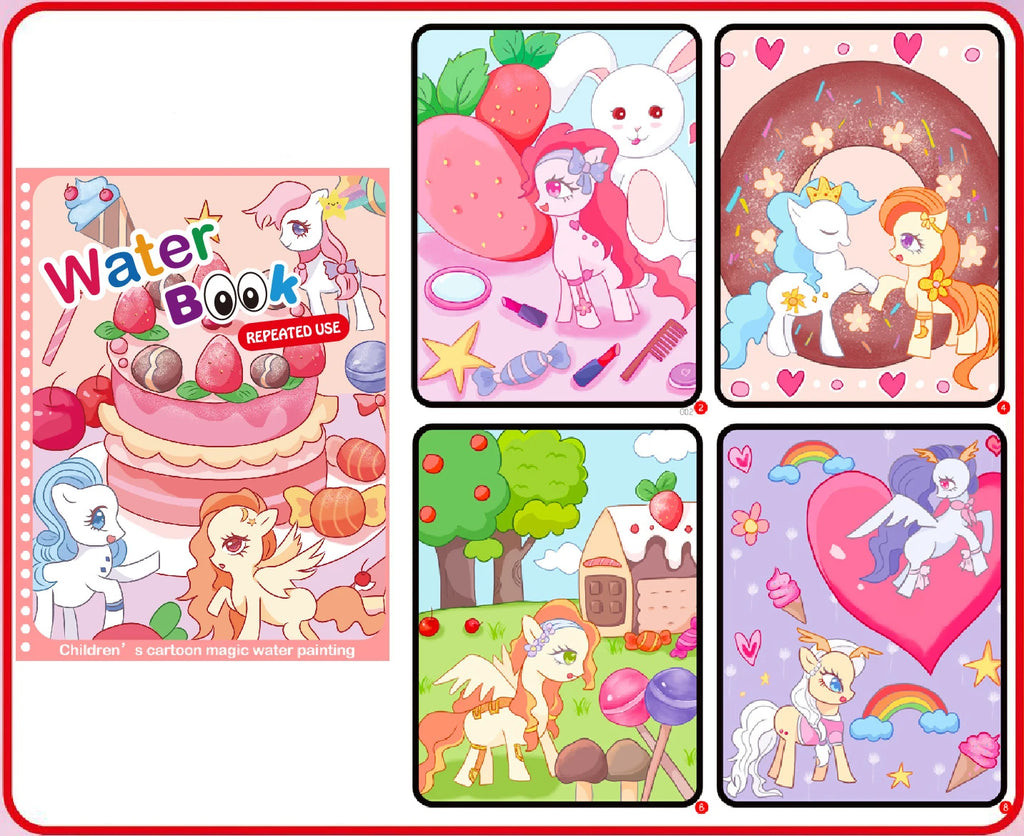 NEW Kids Magic Water Drawing Books Coloring Books Painting Toys for Kids Birthday Christmas New Year Gift for Boys and Girls