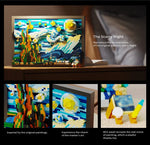 1731pcs Creative 3D Oil Painting Building Blocks Set Famous Art Photo Frame DIY Home Decorations Adult Assembled Toys Kids Gifts