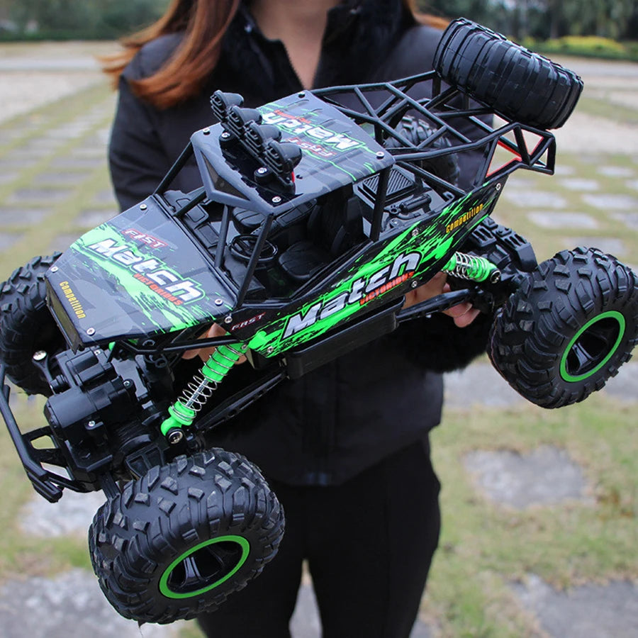 4WD RC Car Off Road 4x4 Remote Control Cars Radio Buggy Truck Racing Drift with Led Lights Toys Gift for Boys Girls Children Kid
