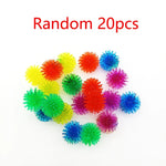 10/20pcs Pet Cat Cute and Funny Cat Toy Bouncy Ball Toy Ball Creative Colorful Interactive Cat Soft Tip Chew Toy Cat Accessories