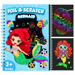 Kids Dinosaur Scratch Art Coloring Books Foil Fun Arts And Crafts Activity Colouring Book Set For Creativity Drawing Book Gifts