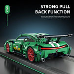 ToylinX Technical Super Racing Car 456PCS Model Building Blocks Automobile Pull Back DIY Vehicle Children Construction Toys