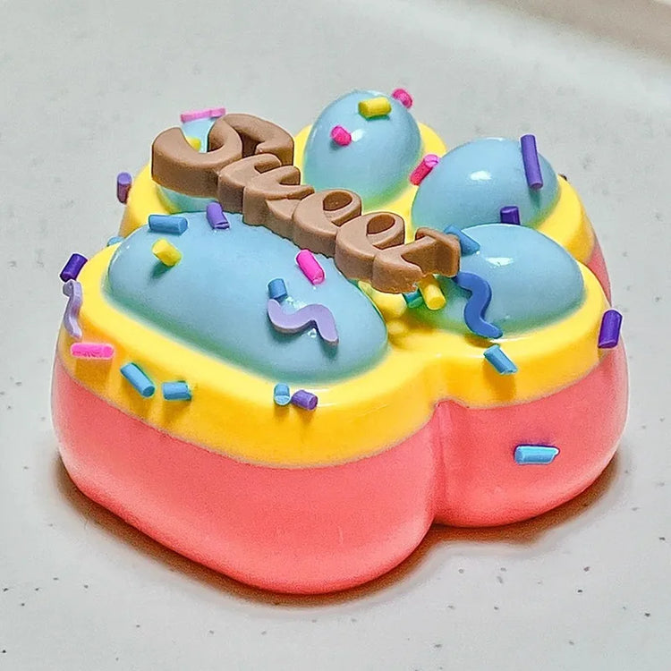 Silicone Squishy Toy Slow Rebound Stress Reliever Toys Fidget Cute Squeeze Cat Paw Pinch Decompressing Relax Gift for Kids Adult