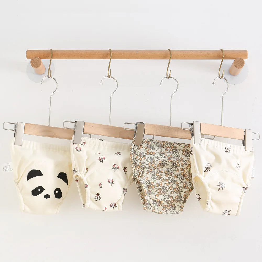 Cotton Baby Training Pants for Kids Diaper Waterproof Underwear Infant Panties Washable Boys Girl Cloth Diapers Reusable Nappies