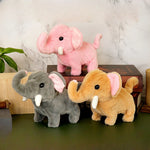 Simulation Electric Sheep Plush Toy Simulation Elephant Soft Stuffed Doll Goat Shake Head Automatic Moving Pet Gift for Kids