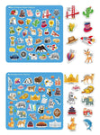 Kids Reusable Sticker Book Multiple Scenarios Cartoon DIY Puzzle Educational Cognition Learning Toys for Child Age 2-4 Gift 2025
