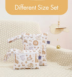 Elinfant 3PCS Travel Wash Cosmetic Bag Waterproof Diaper Bag Portable Storage Bag