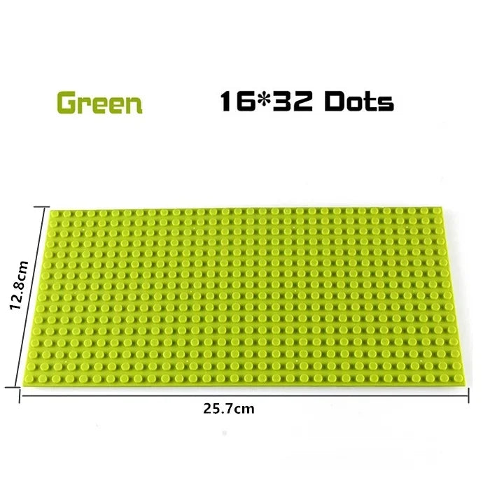 16*32 Dots Classic Base Plates Blocks DIY Small Size City Road Bricks Baseplates Construction Building Toys For Kids Toy Gifts