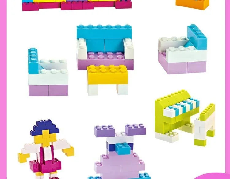 DIY creative building blocks big set City classic building blocks assemble boys and girls birthday gift children's educational t