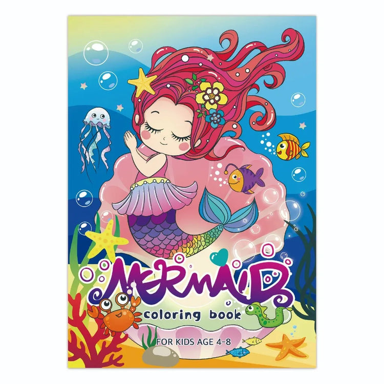 Magical Unicorn & Mermaid Coloring Book Set |60-Page Reusable Drawing Pad for Kids’ Creativity & Early Learning ‌Art Stationery