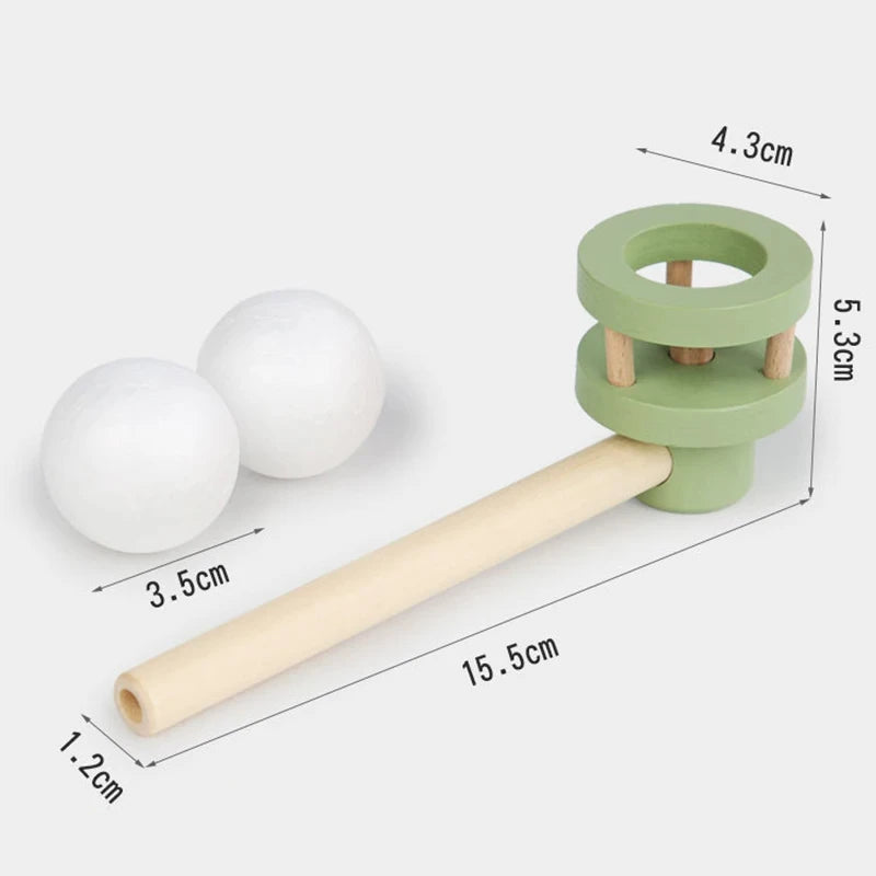 Montessori Toys for Kids Blowing Pipe Floating Ball Balloon Whistle Toys 2-4 Year Children Oral Muscle Training Educational Toys