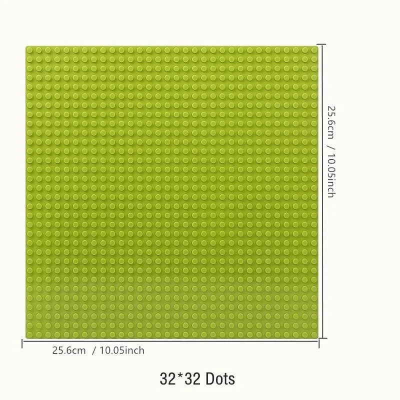 16*32 Dots Classic Base Plates Blocks DIY Small Size City Road Bricks Baseplates Construction Building Toys For Kids Toy Gifts